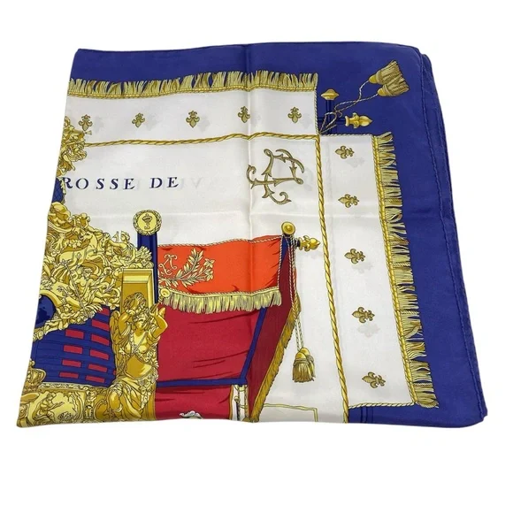 Vintage Hermes Silk Scarf “ La Reale Vue Du Carrosse De La Galere” Carre 90